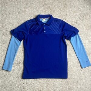 Nike Men's Blue Long Sleeve Shirt